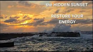 Hidden Sunset. Relaxing after full hectic day. Take a deep breath and listen to the wave sounds