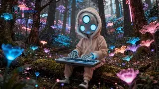 Numoki at 𝙽𝚎𝚘𝚗 𝙵𝚘𝚛𝚎𝚜𝚝 🌲 2HR Cybernature Ambient | Music for Prompting & Generation Sessions