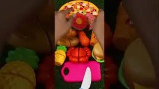 Satisfying Video | How to Cutting Plastic Food and Pizza,bread,burger ASMR #asmr #shorts #toys
