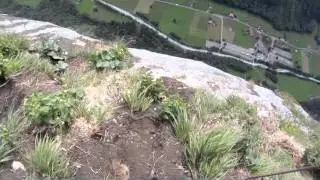 Wing-suit Waterfall