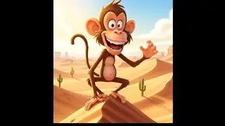 Registan mein Dadi gir gayi… phir Bandar ne jo kiya 😢🐒 #shortsfeed #AIStory #emotional #ViralShorts 