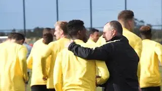 Kamau and Fitzy on their first few days as Wanderers