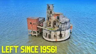 We Explore This ABANDONED Fort At Sea! Caught By The Tide!