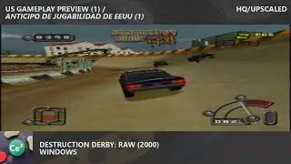 Destruction Derby: Raw | PS1 | 2000 | Video Game US Gameplay Preview (1) | HQ/Upscaled