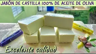 Como hacer jabón de castilla casero, 100% de aceite de oliva