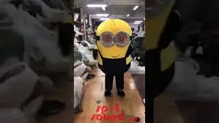 SPOTSOUND.CA Mascot Costume - A giant minions full body mascot costume for adult