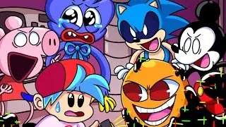 Corrupted Annoying Orange But All Pibby Characters Sings It 🎤- FNF Animation