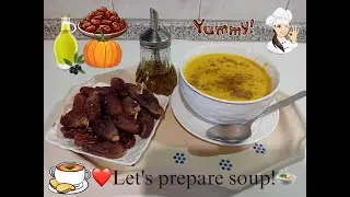 لنُحضّر معًا حساء اليقطين والعدس الأحمر. لذيذ ومثالي للبرد!