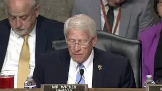 Chairman Wicker Leads SASC Hearing on Department of Defense Nominations