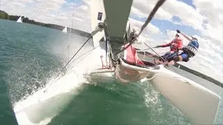 NACRA 500 Catamaran Sailing - Steinberger See