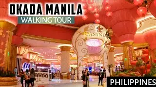 [4K] Okada Manila Hotel Full Walking Tour! Casino Resort