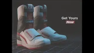 Reebok Alien Stomper 3D Model Animation Commercial VHS