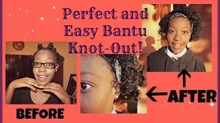 How to: Perfect Bantu Knot-out On Damp Natural Hair | Nyemba