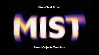 Circle Blur Text Effect Stock Graphics Download