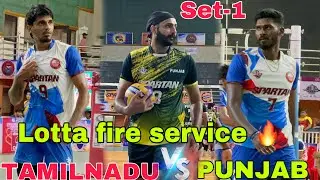 🔥TAMILNADU 🆚 PUNJAB ||Lotta & Praveen both on fire🔥LOTTA ASE SERVICE🔥don’t miss it@powerspikevb
