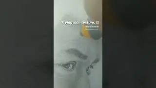 Adding #skin #texture using #electric #eraser. Different textures of skin need different tools