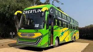 New Bus Body Builder Enters the Market | CrestLine Tech Mobility | Built on Tata 1822/69 Chassis 