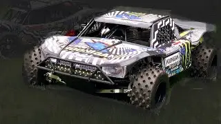 Losi 5ive-t Hoonigan ALX 71cc malossi custom build with 190 BRP tires from RCMax jungle style