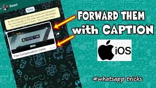 How to forward image with caption on I Phone