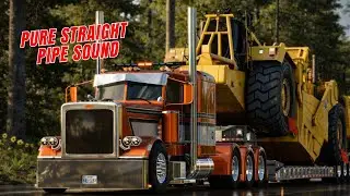 Extreme Heavy Haul! Peterbilt 389 Cummins ISX Straight Pipe  ATS POV Drive Head Tracking