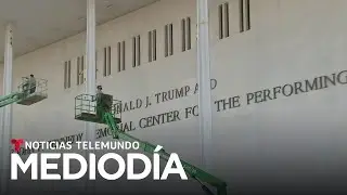 Artistas cancelan presentaciones en Kennedy Center tras a&ntilde;adir nombre de Trump | Noticias Telemundo