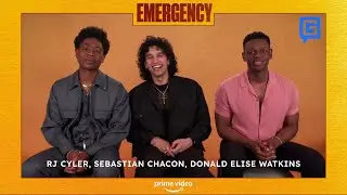 RJ Cyler, Donald Elise Watkins, and Sebastian Chacon talk Emergency on Prime Video