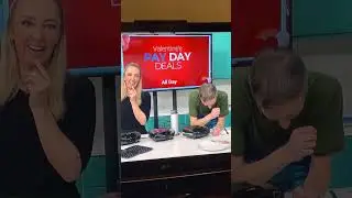 Andy hodgson and Jenny cleary can’t stop laughing live on tjc over a noisy waffle making machine