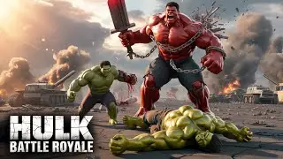 Green Hulk Hand CUT OFF by Red Hulk Sword &ndash; Golden Hulk Defeated! Insane Finale (AI Epic)|# Royale