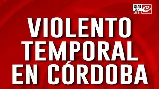 Violento temporal en Córdoba: volaron hasta las cabinas de peaje