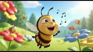 🐝🌼 Buzzing Bee Song | Fun Learning Song for Kids 🎶