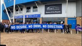 Reading fans STORM pitch at Full Time vs Coventry