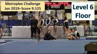 Jordan Clark Level 6 Floor Gymnastics Routine Metroplex Challenge