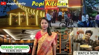 Popi kitchen restaurant opening #vlog #food #popikitchenwithvillagefood 