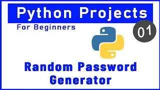 Random password generator program using python  ✔ Python projects for beginners E-01