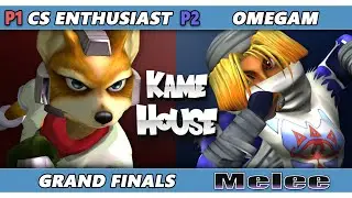 Kame House 143 GRAND FINALS - CounterStrikeEnthusiast (Fox) Vs. Omegam (Sheik) Smash Melee - SSBM