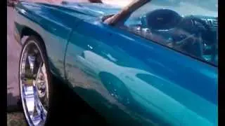 Teal Donk on 32's painted by Sudamar