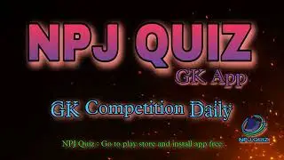 #npjquiz #gk #app NPJ Quiz Education App multiple categories and language Support - npjquiz