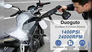 Duoguto 1400 PSI Cordless Pressure Washer Battery Powered