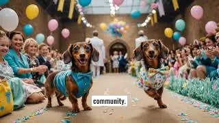 Dachshund Easter Fashion Show Extravaganza