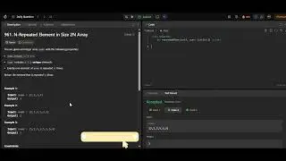 LeetCode - 961 Daily Challenge - 1/2/2026