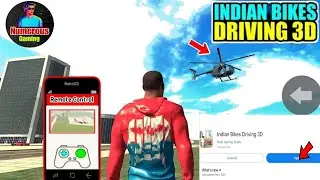 Remote control Helicopter In INDIAN BIKE DRIVING 3D GAME New Tricks 🤫#indianbikedriving3d #ibd3d