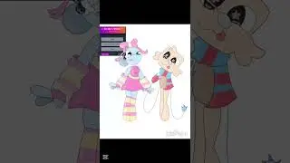 Goob and poppy doing a spoon contest! |  #dandysworld #art #random #poppy #goob