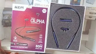 KDM-A1 ALPHA WIRELESS EARPHONE, EXTRA BATTERY FOR EXTRA HOURS VIBRATION NOTIFICATION MAGNETIC ON OFF