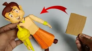 DIY Chhota Bheem action figure | Cardboard