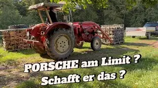Porsche am Limit ? | Brennholz laden und transportieren