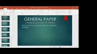 S  6 General Paper Facilitation