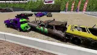 Beam NG Derby: Bone Stock Roundback & Limited Weld Shocker Wagon