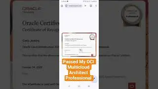 Passed My 2025 OCI Multicloud Architect Professional Exam