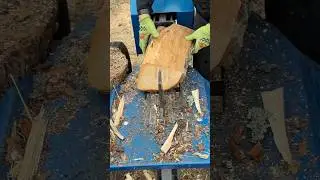 CURVES AND THE WOOD SPLITTER IN ACTION!