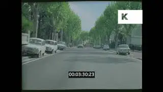 1960s, 1970s Nice, POV Driving in the South of France, 35mm